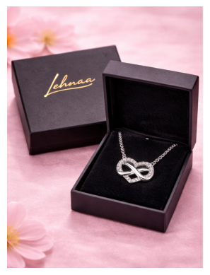 Collier Cœur Infini • Amour Éternel