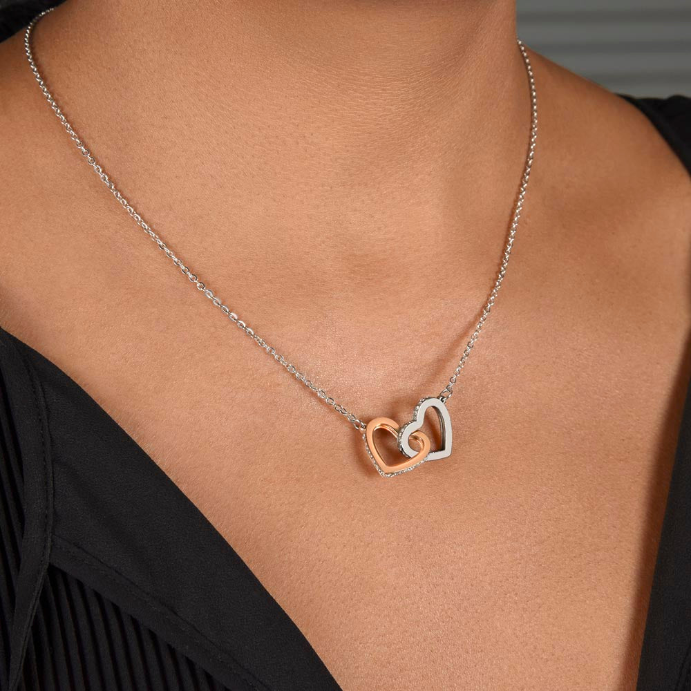 LINKY • My Daughter Double Heart Necklace