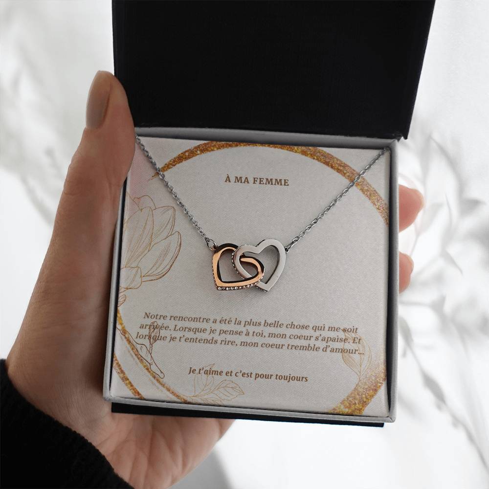 Infinito • Declaración de collar de doble corazón