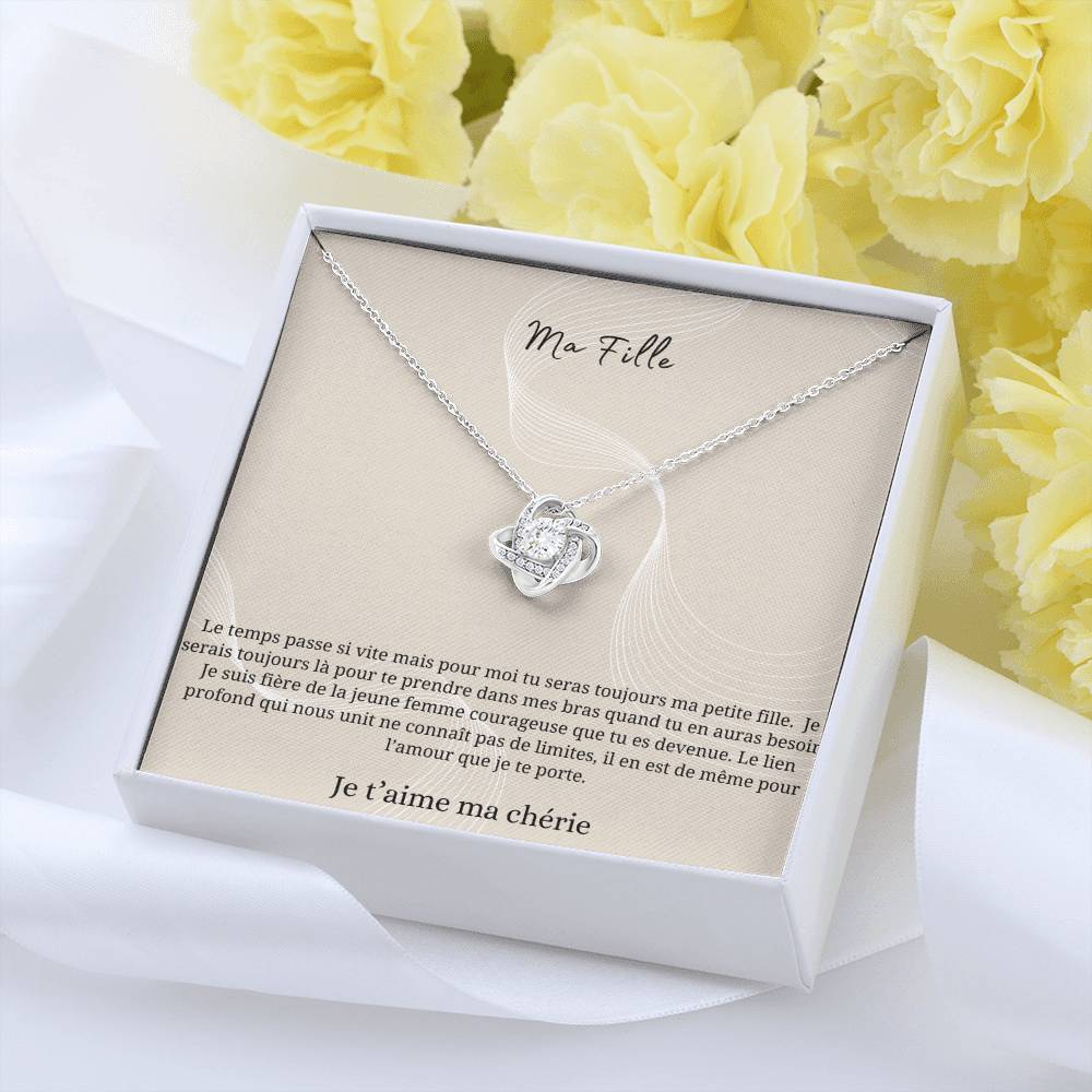 LUNA • Necklace To My Daughter Love Knot