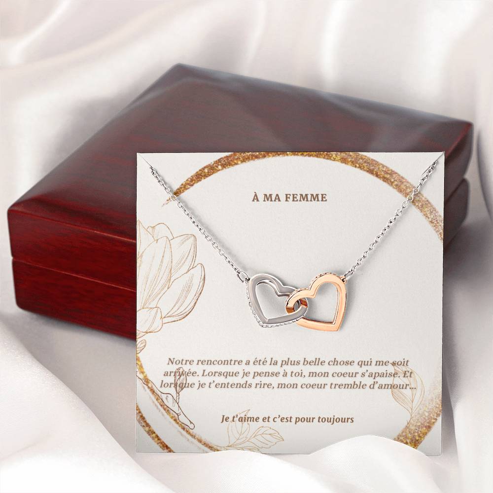 Infinito • Declaración de collar de doble corazón