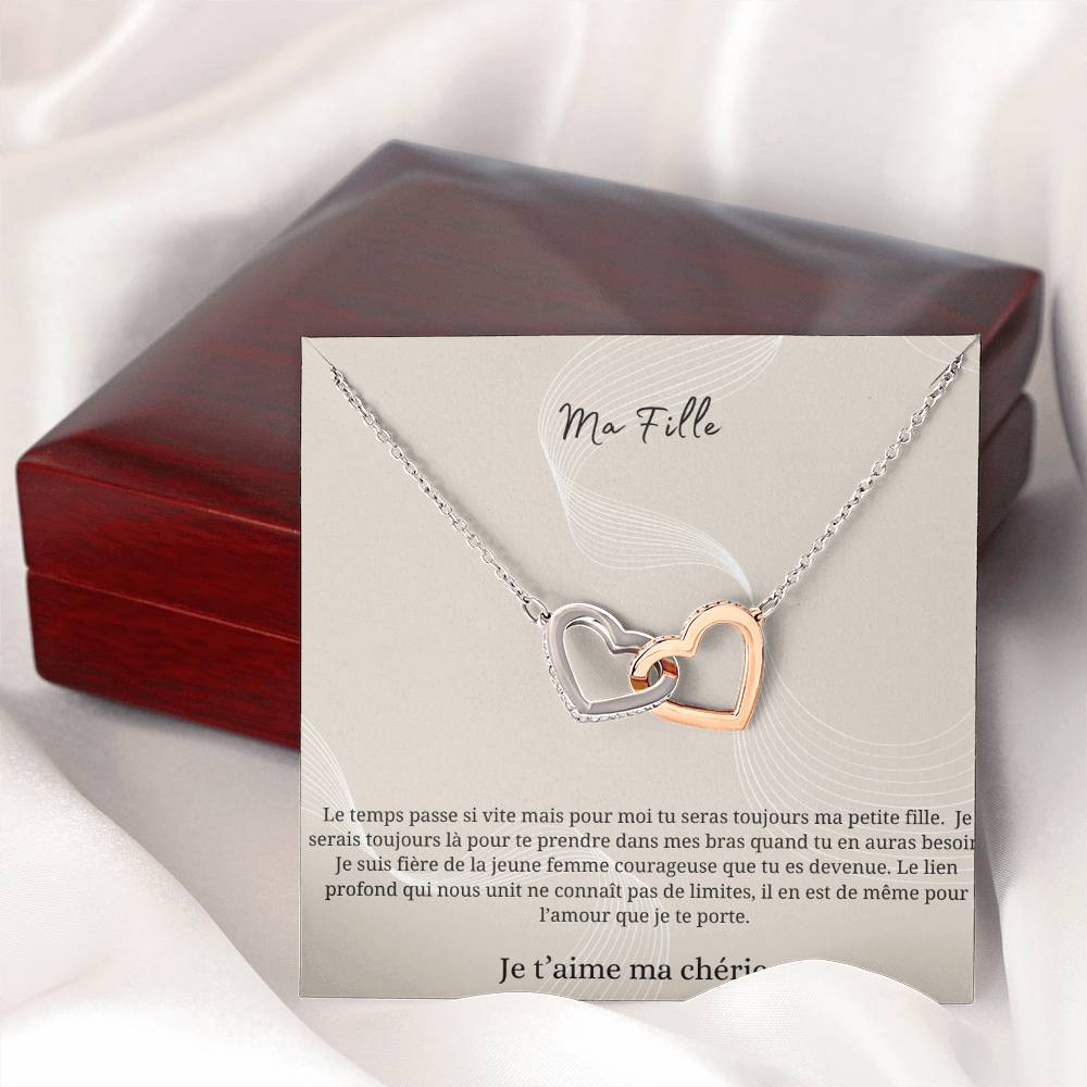 LUNA • My Daughter Double Heart Necklace