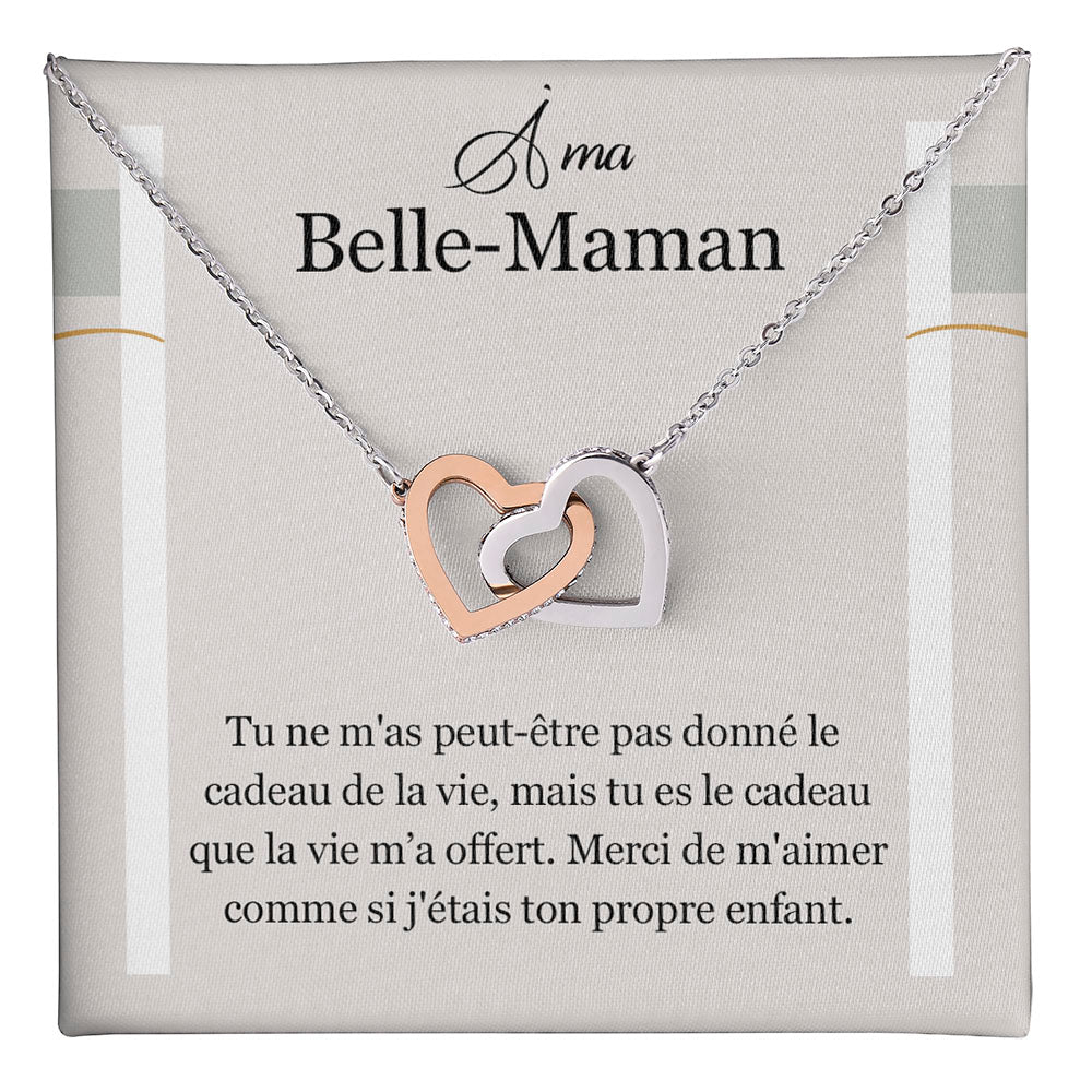 Belmom • Collar de cuello de doble corazón