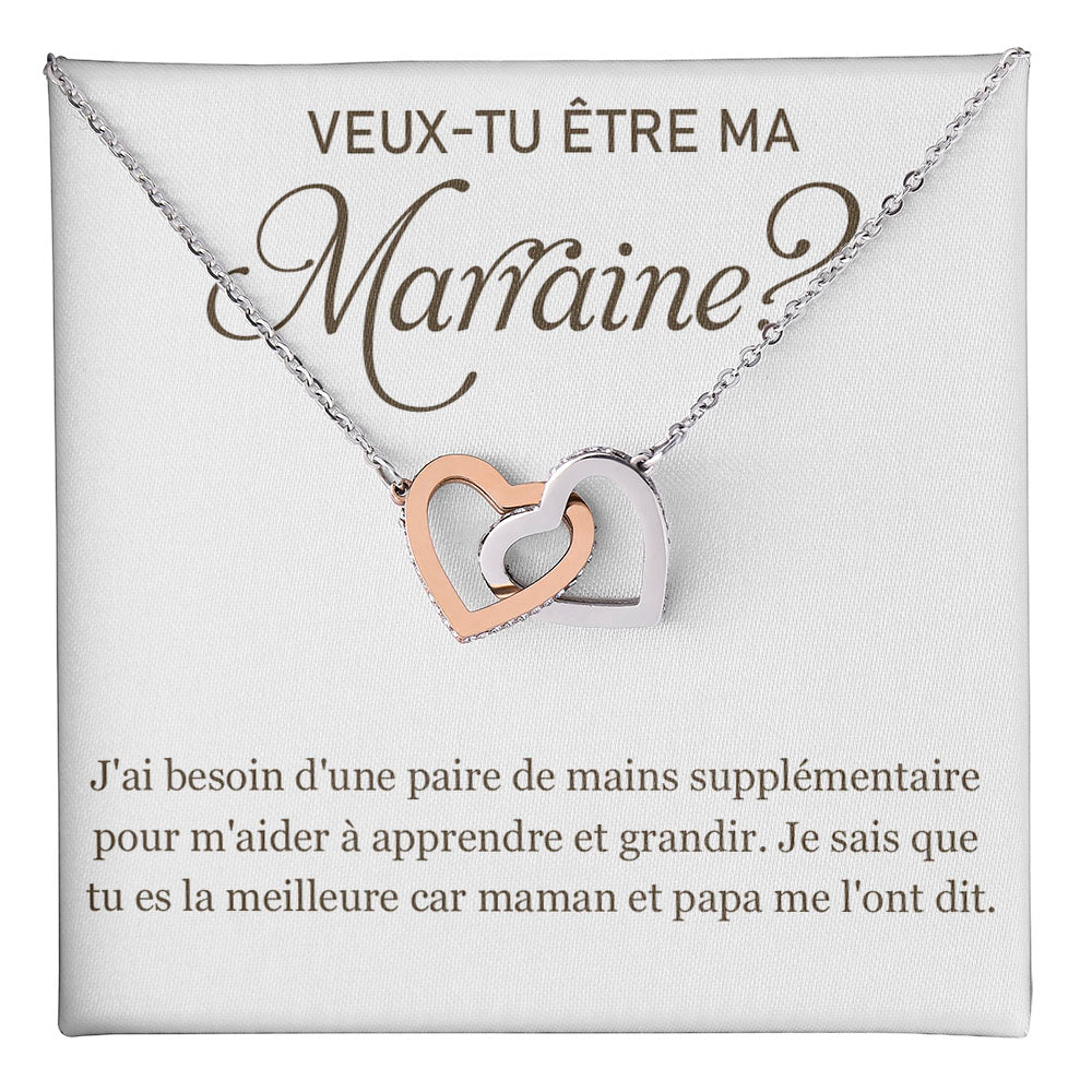 Madrina • doppio cuore madrina