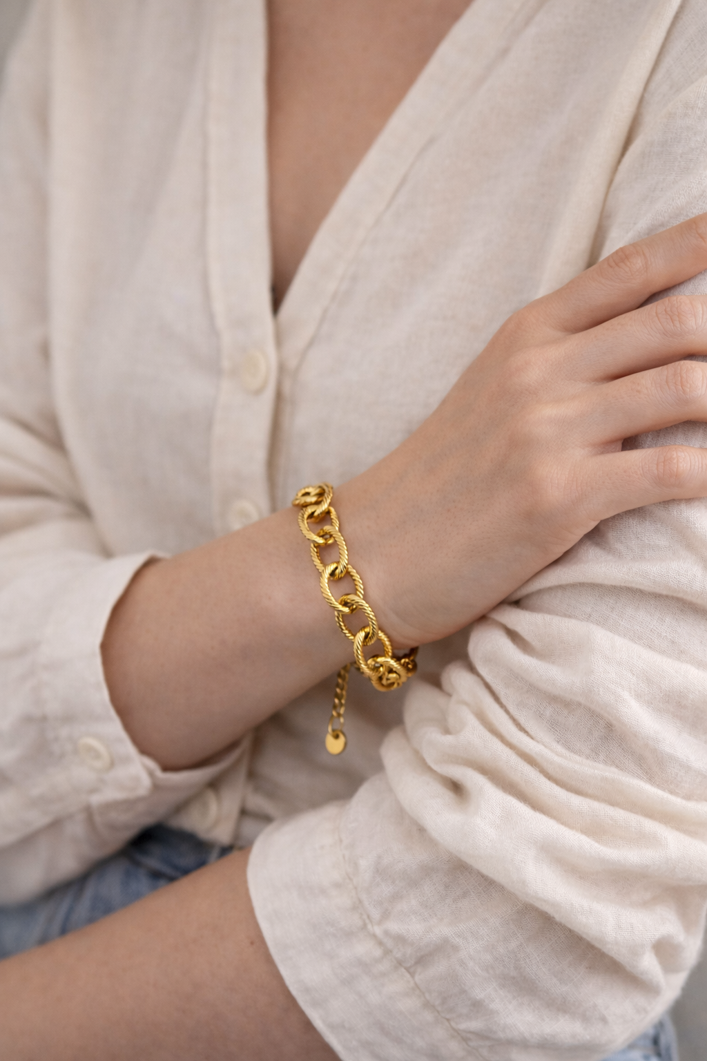 Bracelet Ava • Chaîne Texturée