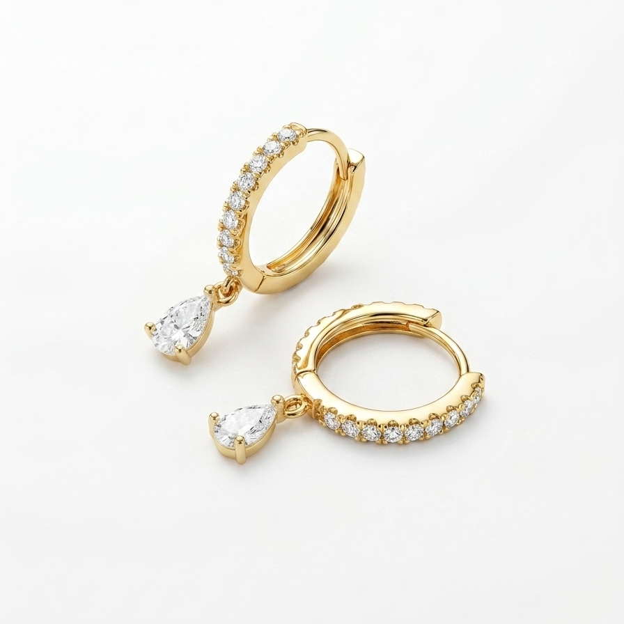 Boucles d'Oreilles Diana • Goutte d’Amour