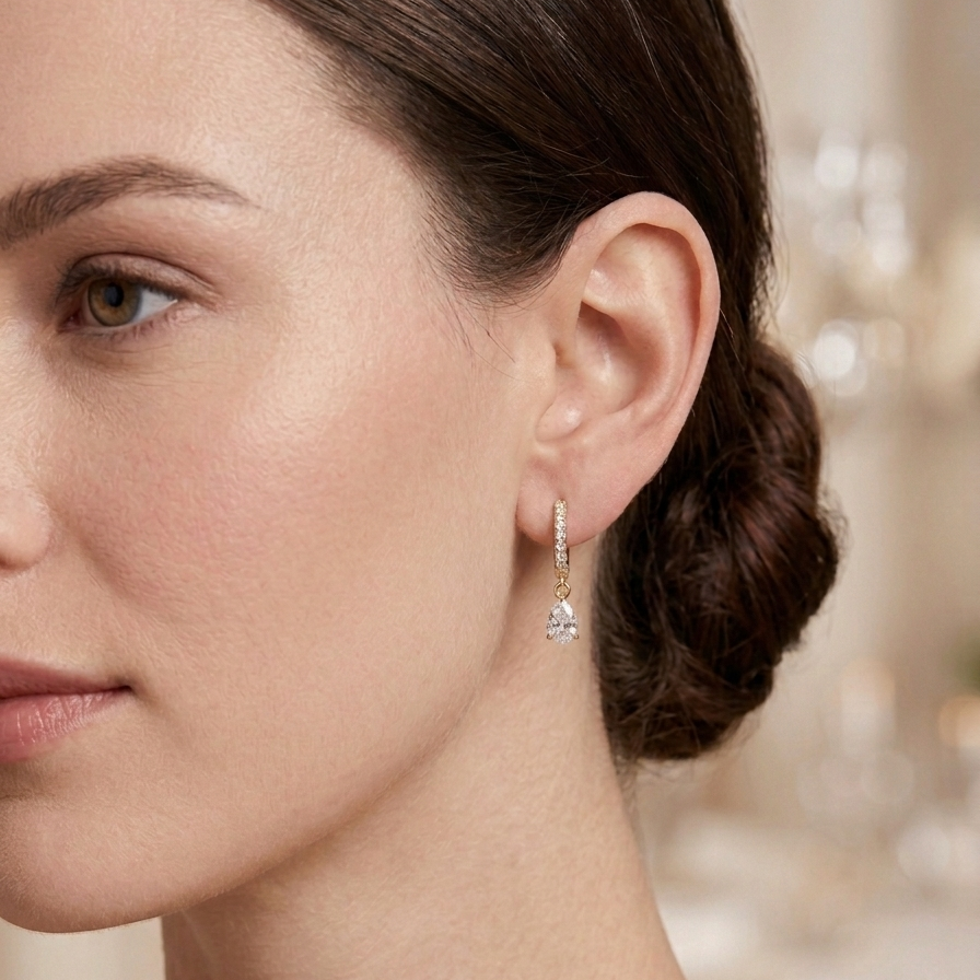 Boucles d'Oreilles Diana • Goutte d’Amour