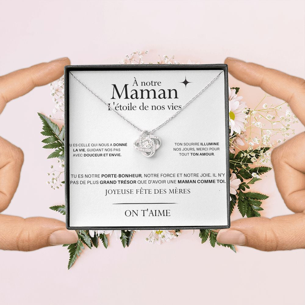 LOVYOUMOM • Collier de la fête des mères Noeud d'Amour - Lehnaa