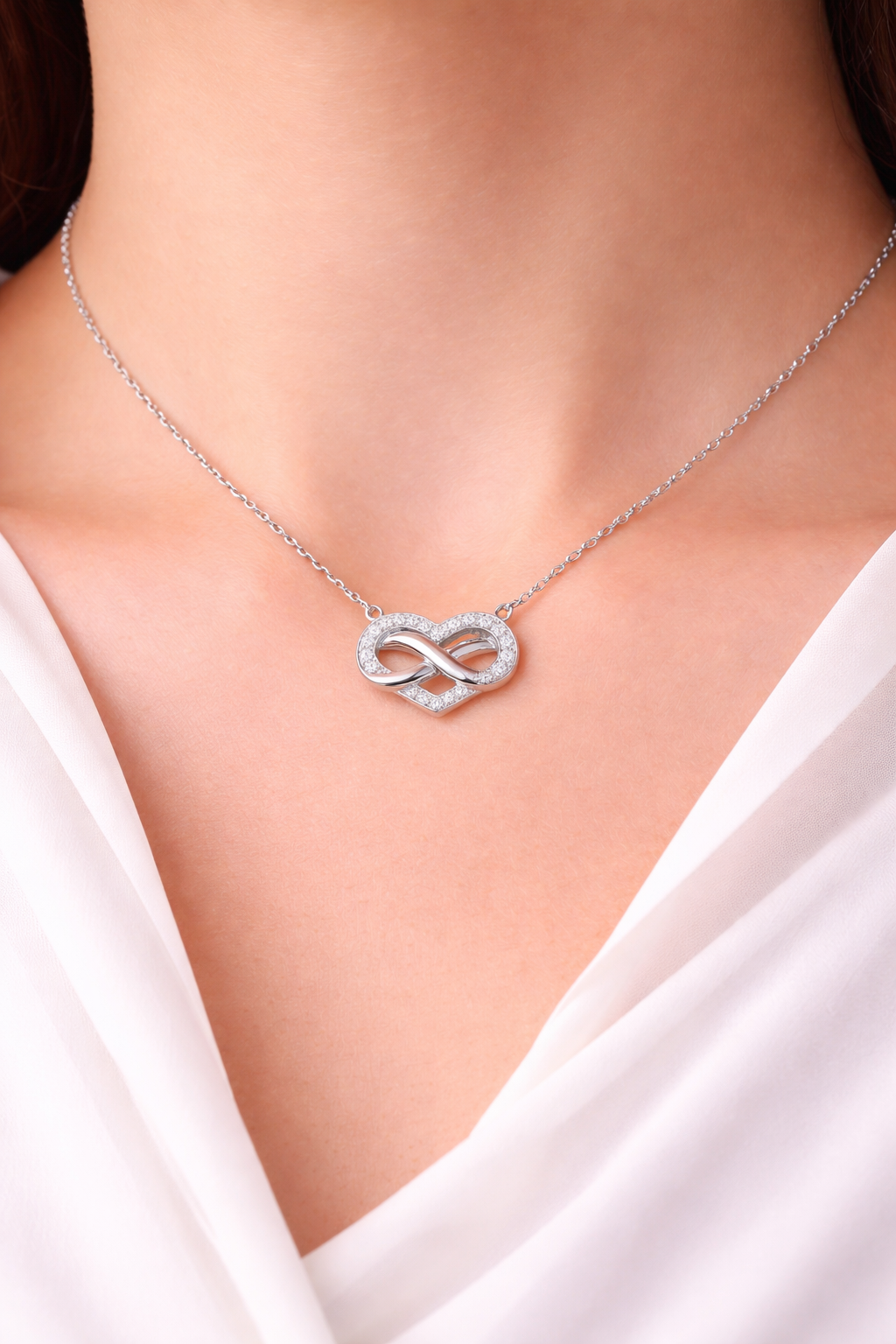 Collier Cœur Infini • Amour Éternel
