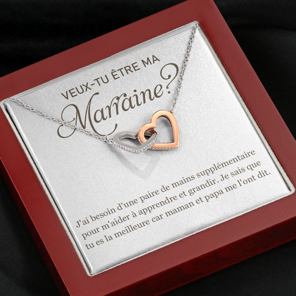 Madrina • doppio cuore madrina