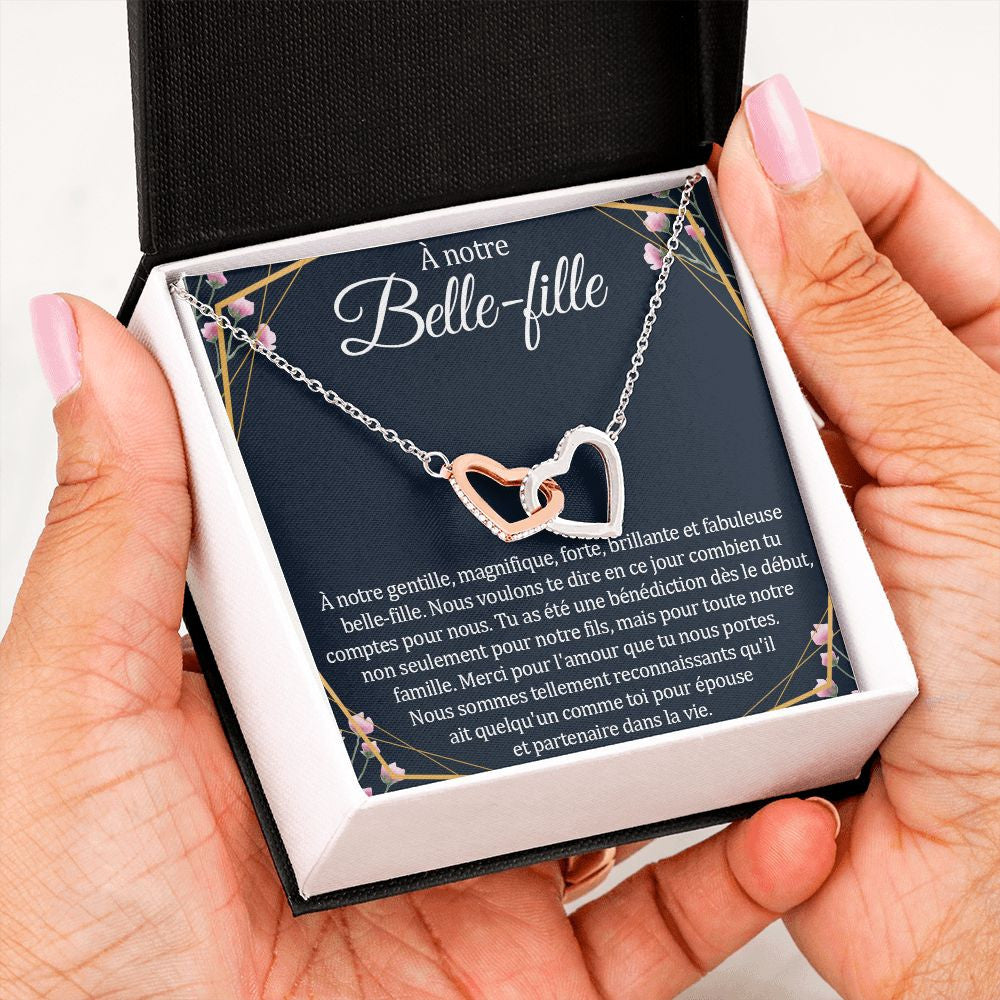BELLA • Double Heart Daughter-in-Law Necklace