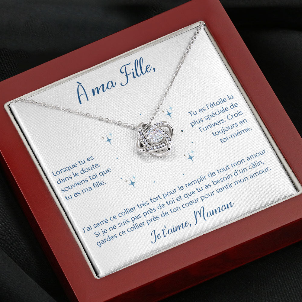 LINKY • Necklace To My Daughter Love Knot