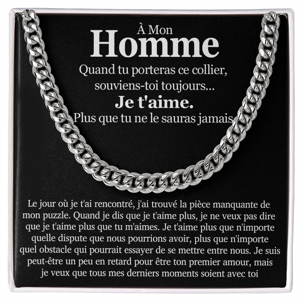 ETERNITY • Declaration of Love Chain For Men