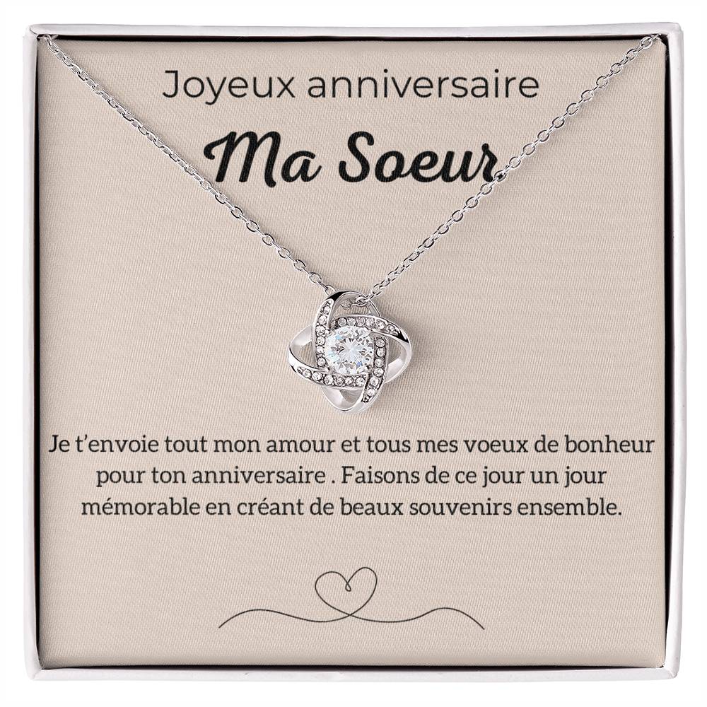 Carte D'anniversaire 'Soeur 40 Ans' Avec Poinçon - Message 'Avec Amour Toujours' - Taille Medium