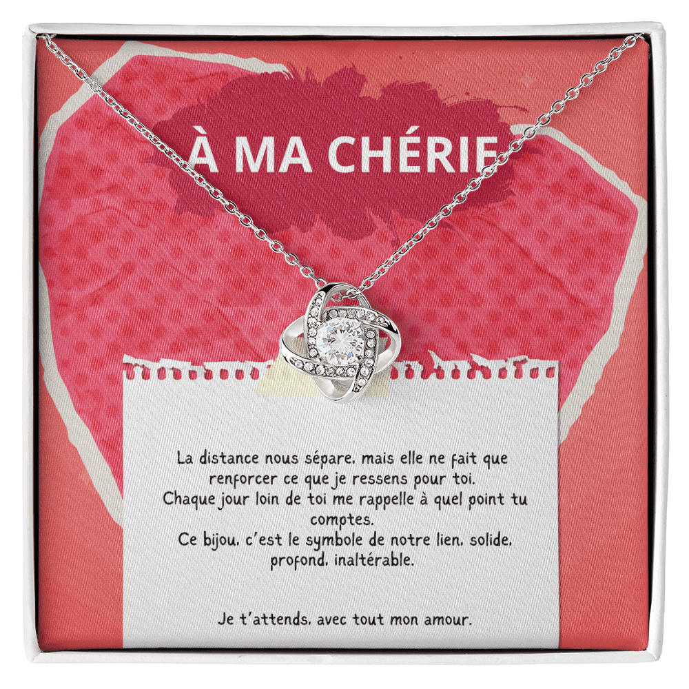 LONGAMOUR • Collier Déclaration d'amour Noeud d'Amour