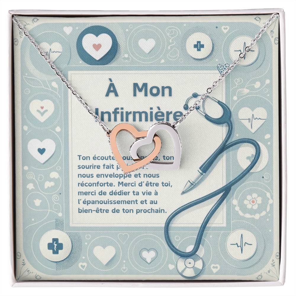 NURSE • Double Heart Nurse Necklace