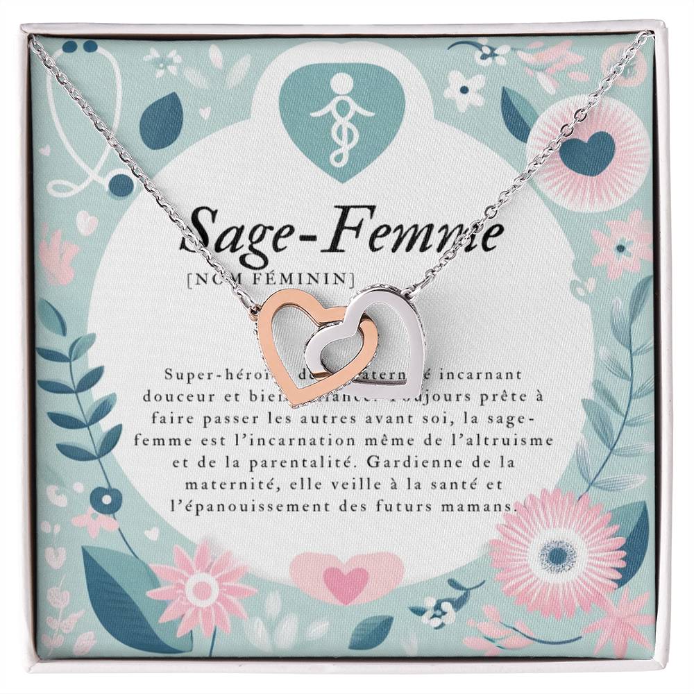 MIDWIFE • Double Heart Midwife Necklace