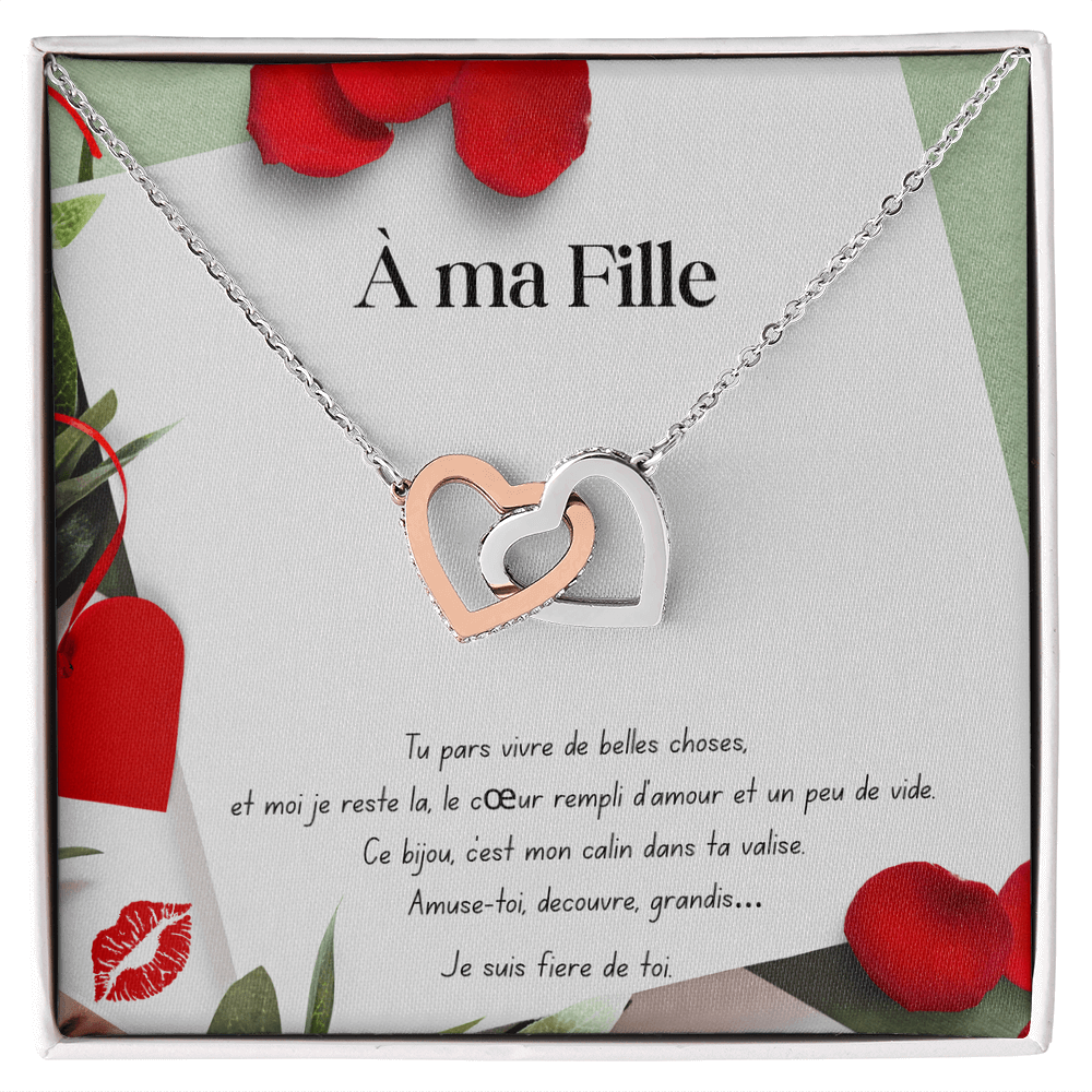 Linky • Collar alla mia figlia a doppio cuore