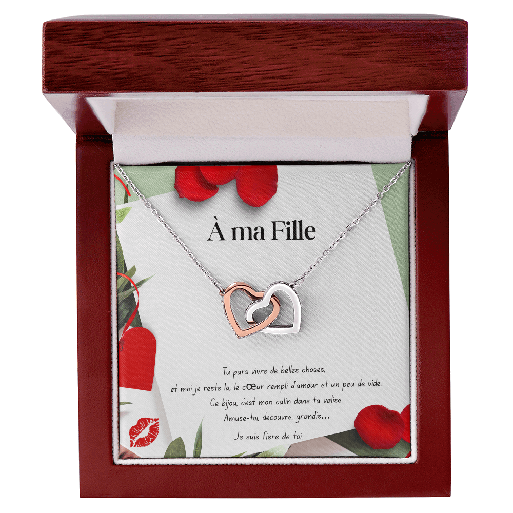 Linky • Collar alla mia figlia a doppio cuore