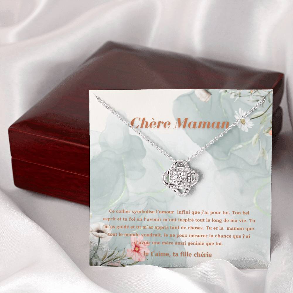 LOVEMAMA • Mom Love Knot Statement Necklace