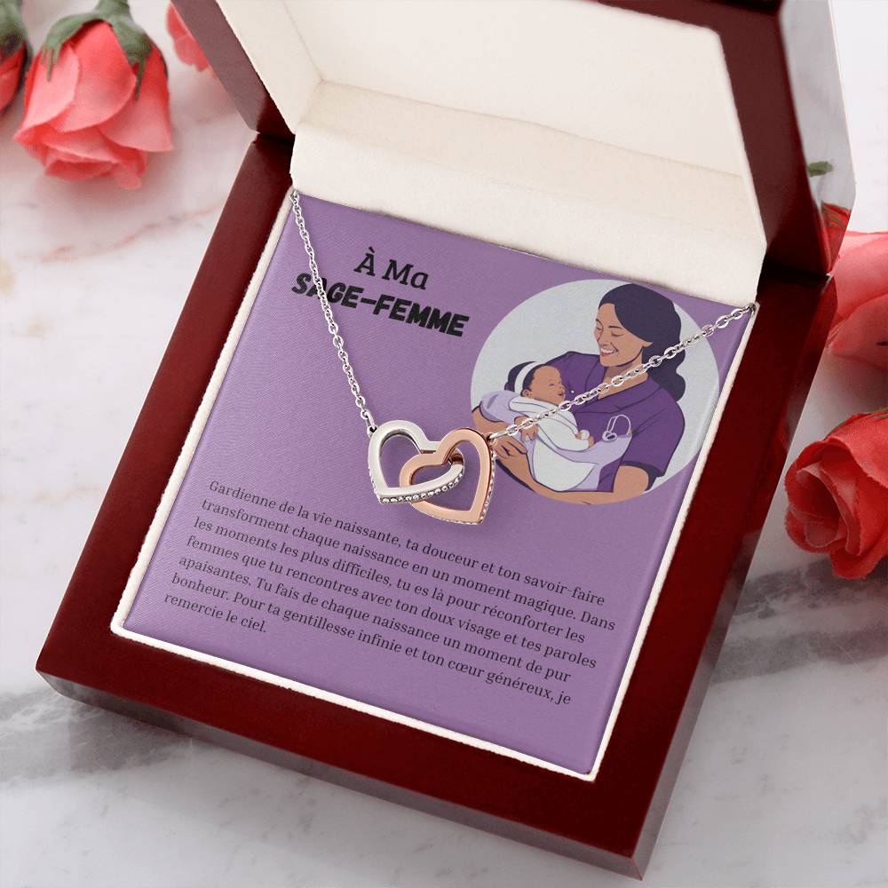 MIDWIFE • Double Heart Midwife Necklace