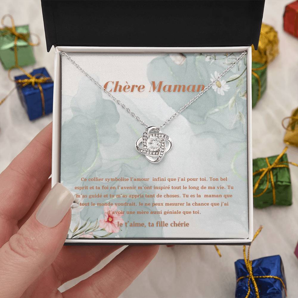 LOVEMAMA • Mom Love Knot Statement Necklace