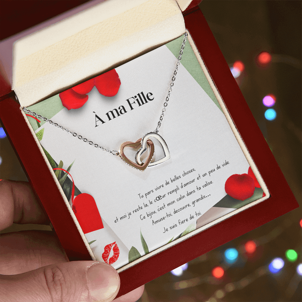 Linky • Collar alla mia figlia a doppio cuore