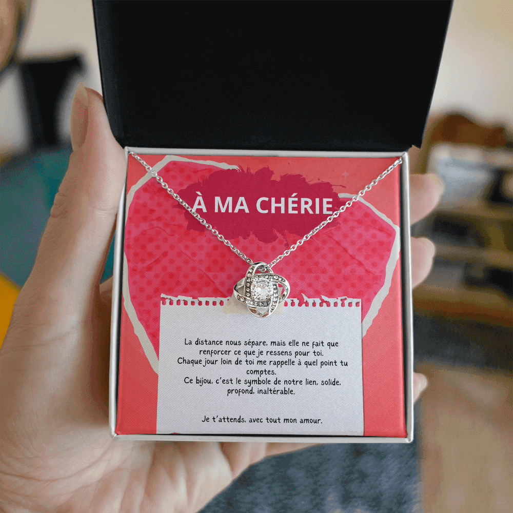 LONGAMOUR • Collier Déclaration d'amour Noeud d'Amour