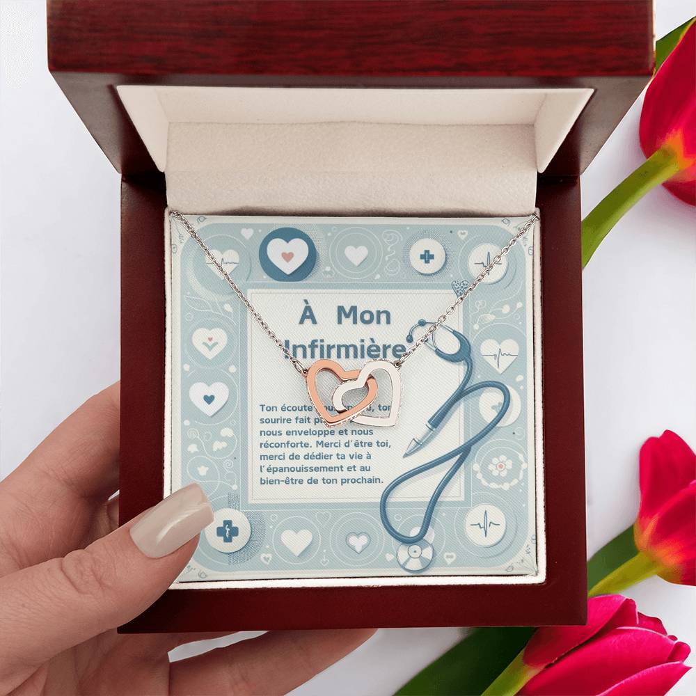 NURSE • Double Heart Nurse Necklace