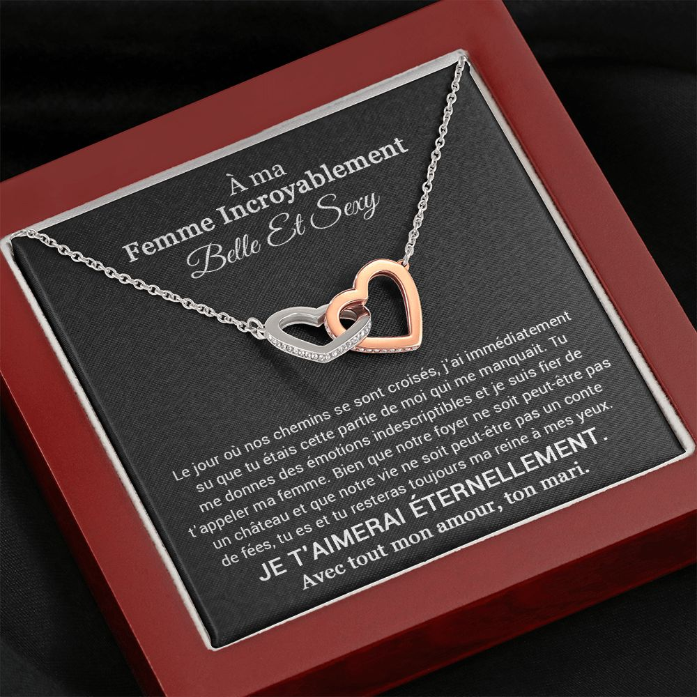 ETERNITY • Collier Déclaration d'amour Double Cœur - Lehnaa