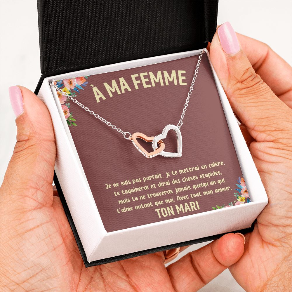 ETERNITY • Collier Déclaration d'amour Double Cœur - Lehnaa