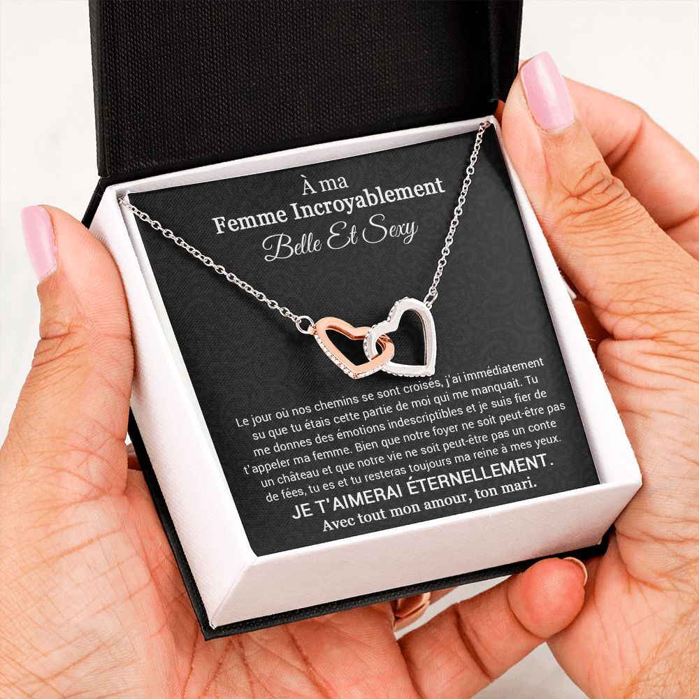 ETERNITY • Collier Déclaration d'amour Double Cœur - Lehnaa