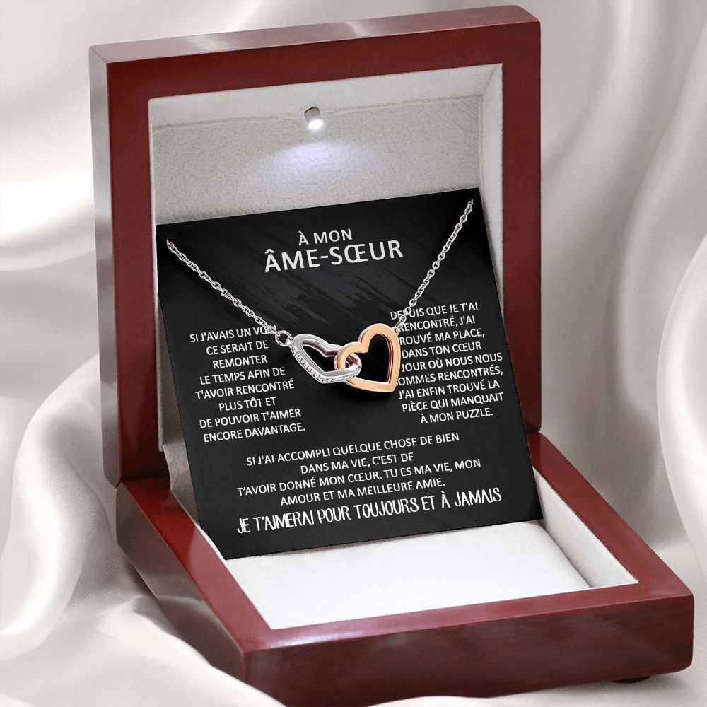 ETERNITY • Collier Déclaration d'amour Double Cœur - Lehnaa