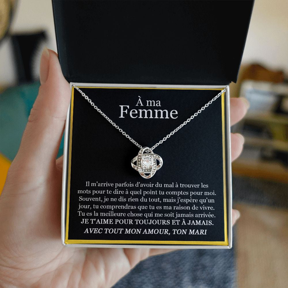 ETERNITY • Collier Déclaration d'amour Noeud d'Amour - Lehnaa
