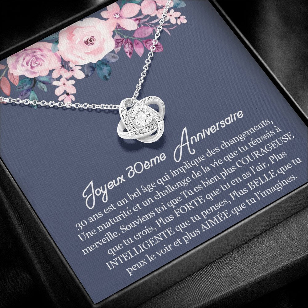 ANNIMERVEILLE • Collier 30ème Anniversaire Noeud d'Amour - Lehnaa