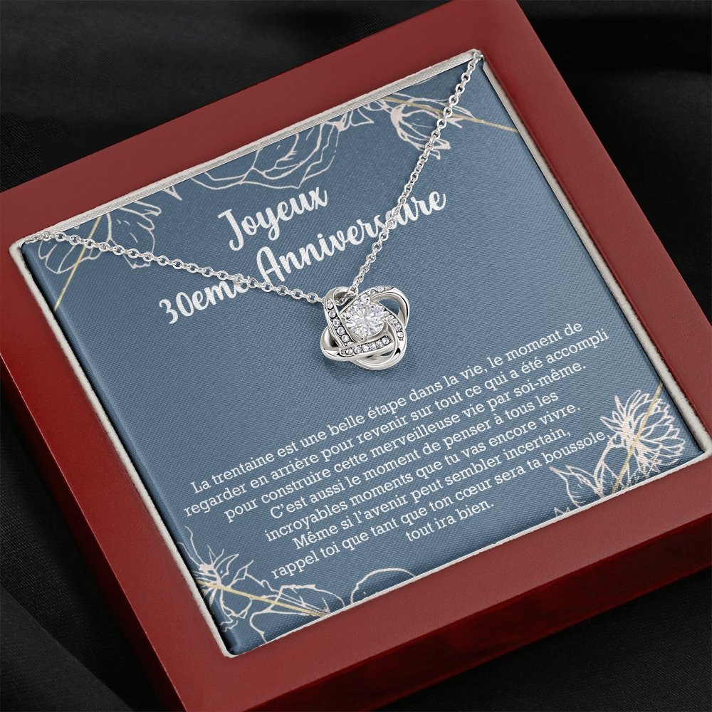 ANNIMERVEILLE • Collier 30ème Anniversaire Noeud d'Amour - Lehnaa