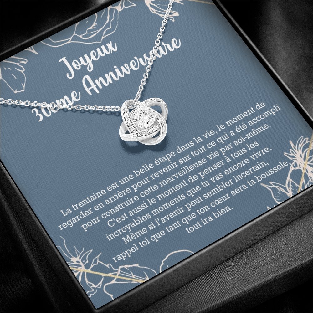 ANNIMERVEILLE • Collier 30ème Anniversaire Noeud d'Amour - Lehnaa