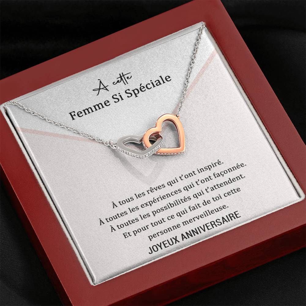 ANNIMERVEILLE • Collier Anniversaire Amour Double Cœur - Lehnaa