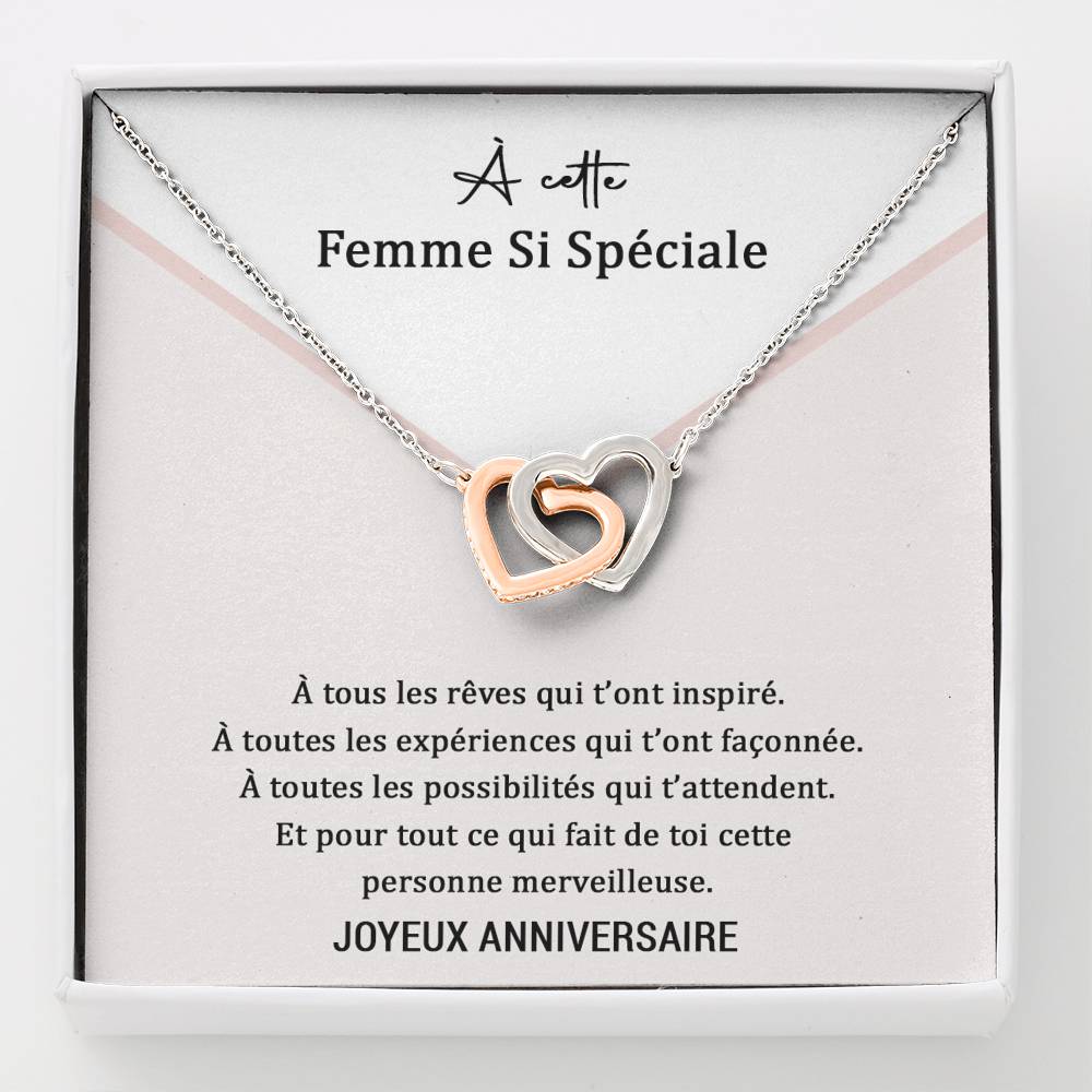 ANNIMERVEILLE • Collier Anniversaire Amour Double Cœur - Lehnaa