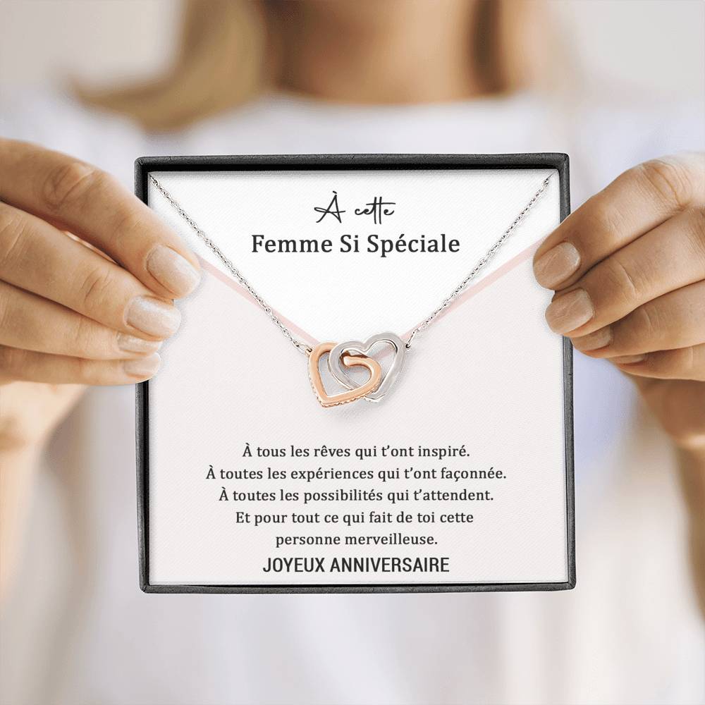 ANNIMERVEILLE • Collier Anniversaire Amour Double Cœur - Lehnaa