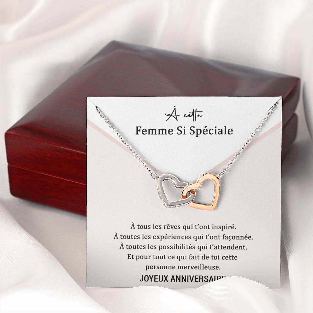 ANNIMERVEILLE • Collier Anniversaire Amour Double Cœur - Lehnaa