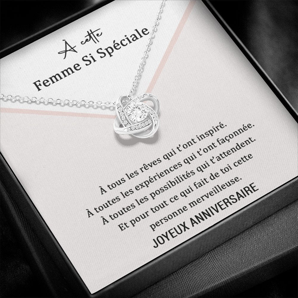 ANNIMERVEILLE • Collier Anniversaire Amour Noeud d'Amour - Lehnaa