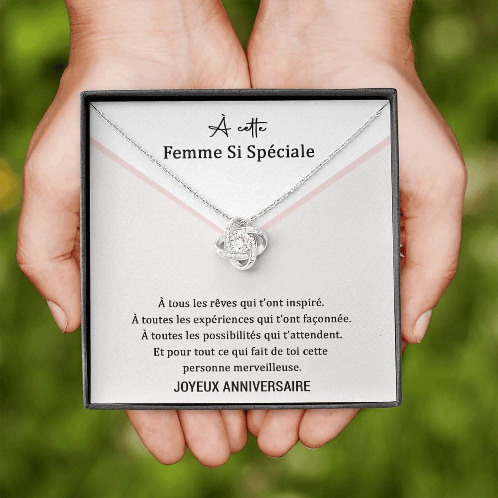 ANNIMERVEILLE • Collier Anniversaire Amour Noeud d'Amour - Lehnaa