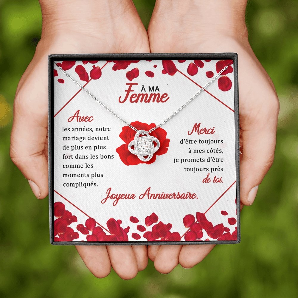 ANNIMERVEILLE • Collier Anniversaire Amour Noeud d'Amour - Lehnaa