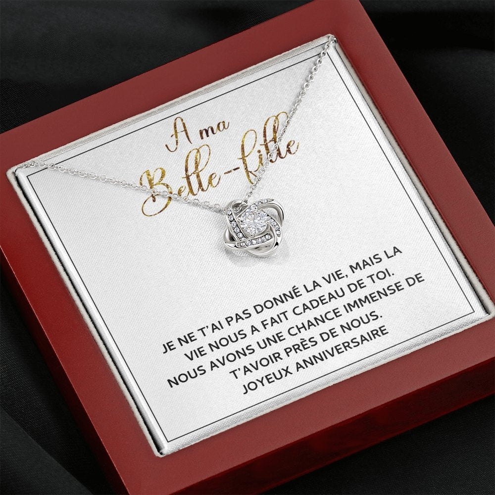 ANNIMERVEILLE • COLLIER ANNIVERSAIRE BELLE-FILLE Noeud d'Amour - Lehnaa