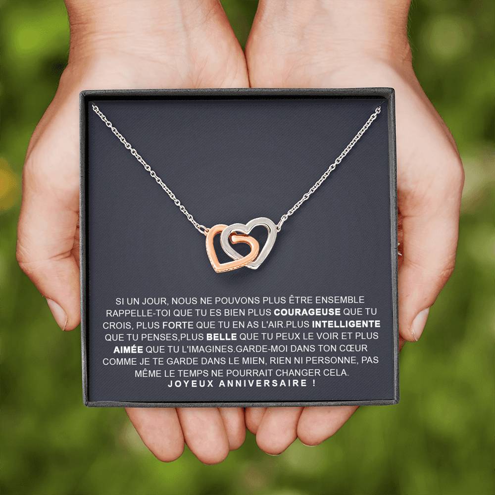 ANNIMERVEILLE • COLLIER ANNIVERSAIRE FILLE Double Cœur - Lehnaa
