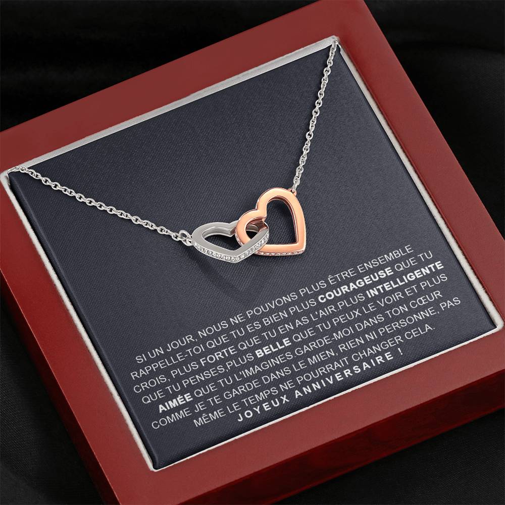 ANNIMERVEILLE • COLLIER ANNIVERSAIRE FILLE Double Cœur - Lehnaa