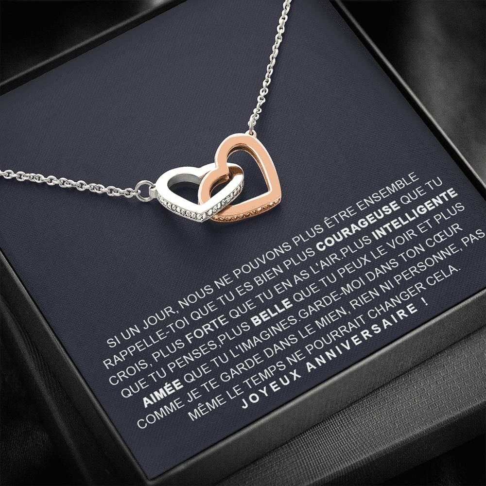 ANNIMERVEILLE • COLLIER ANNIVERSAIRE FILLE Double Cœur - Lehnaa