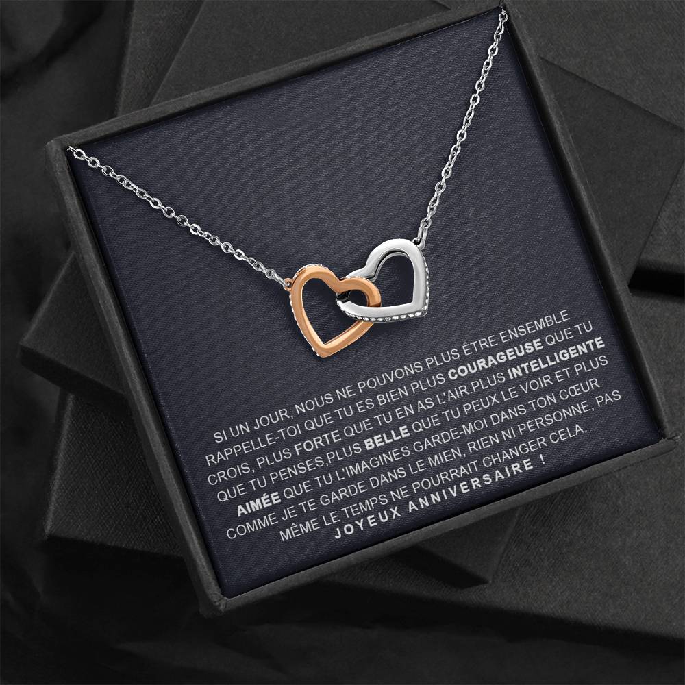 ANNIMERVEILLE • COLLIER ANNIVERSAIRE FILLE Double Cœur - Lehnaa