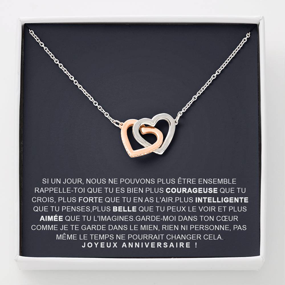 ANNIMERVEILLE • COLLIER ANNIVERSAIRE FILLE Double Cœur - Lehnaa